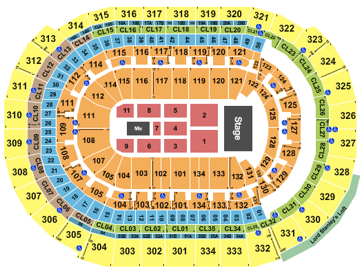 Amerant Bank Arena The Who Seating Chart